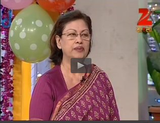 Dermatologist / Skin Doctor Dr Bandana Gangulie speaking for Zee Bangla in Kolkata, India